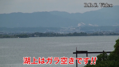 曇天微風の琵琶湖南湖!! 湖上はガランガランのガラ空きです!! #今日の琵琶湖（YouTubeムービー 22/05/10）