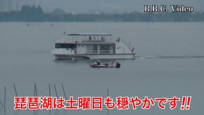 琵琶湖南湖は土曜日も曇天微風のベタナギです!! #今日の琵琶湖（YouTubeムービー 22/05/21）