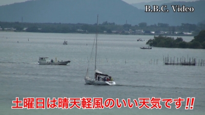 土曜日の琵琶湖は晴天軽風のいい天気!! 湖上はガラ空きです #今日の琵琶湖（YouTubeムービー 22/05/28）