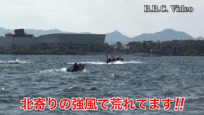 土曜日は北風の琵琶湖!! 北湖は荒れてます #今日の琵琶湖（YouTubeムービー 22/06/04）