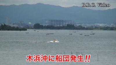 曇り空の日曜日!! 琵琶湖はボートも岸釣りもよく賑わってます #今日の琵琶湖（YouTubeムービー 22/07/10）
