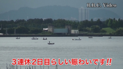 海の日の3連休2日目の琵琶湖南湖は雨でも賑やか!! #今日の琵琶湖（YouTubeムービー 22/07/17）