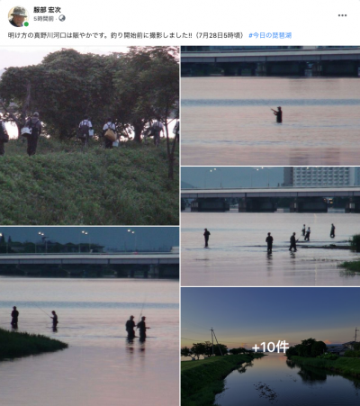 Facebook 今日の琵琶湖（7月28日5時頃）