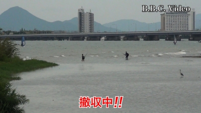 8月最後の日曜日!! 琵琶湖は北寄りの強風で荒れてます #今日の琵琶湖（YouTubeムービー 22/08/28）
