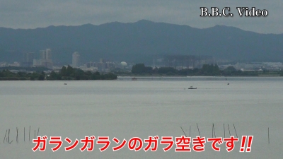 曇り続きの琵琶湖南湖!! 湖上はガランガランのガラ空きです #今日の琵琶湖（YouTubeムービー 22/09/08）