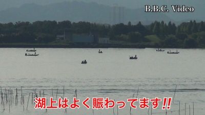 土曜日の琵琶湖は晴天微風のベタナギ!! 湖上はよく賑わってます #今日の琵琶湖（YouTubeムービー 22/09/10）