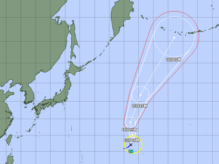 台風13号経路図（9月12日18時）