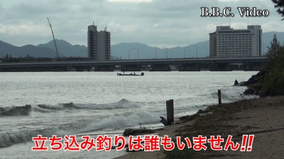 真野浜から眺めた琵琶湖北湖!! 立ち込み釣りは誰もいません #今日の琵琶湖（YouTubeムービー 22/09/21）