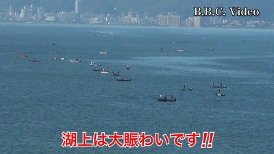 秋分の日の3連休最終日の琵琶湖南湖は大賑わい #今日の琵琶湖（YouTubeムービー 22/09/25）