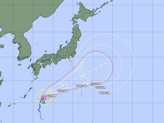 台風18号経路図（9月29日18時）