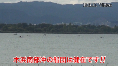 スポーツの日の3連休初日!! 琵琶湖は北寄りの強風で大荒れです #今日の琵琶湖（YouTubeムービー 22/10/08）