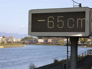 琵琶湖の水位マイナス65cm（21/11/17）