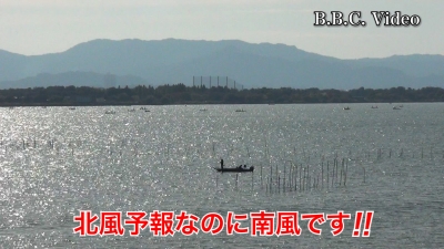 北風予報なのに南風!! 日曜日の琵琶湖は賑やかです #今日の琵琶湖（YouTubeムービー 22/10/30）