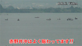 土曜日の琵琶湖南湖!! 赤野井沖はよく賑わってます #今日の琵琶湖YouTubeムービー 22/08/06）