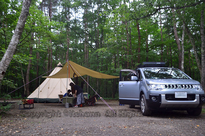 何がなんでもキャンプだし RFK ライジングフィールド　軽井沢　高規格　ドッグラン　ＳＡ　MSR　ドラゴンフライ　清潔なキャンプ場