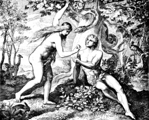 アダムとイブとヘビとリンゴ