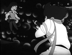 白黒版『サイボーグ009』第26話　魔人形と対峙
