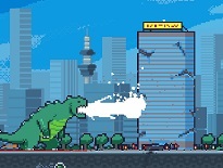 恐竜で街を破壊するパニックゲーム【Laser Lizard】