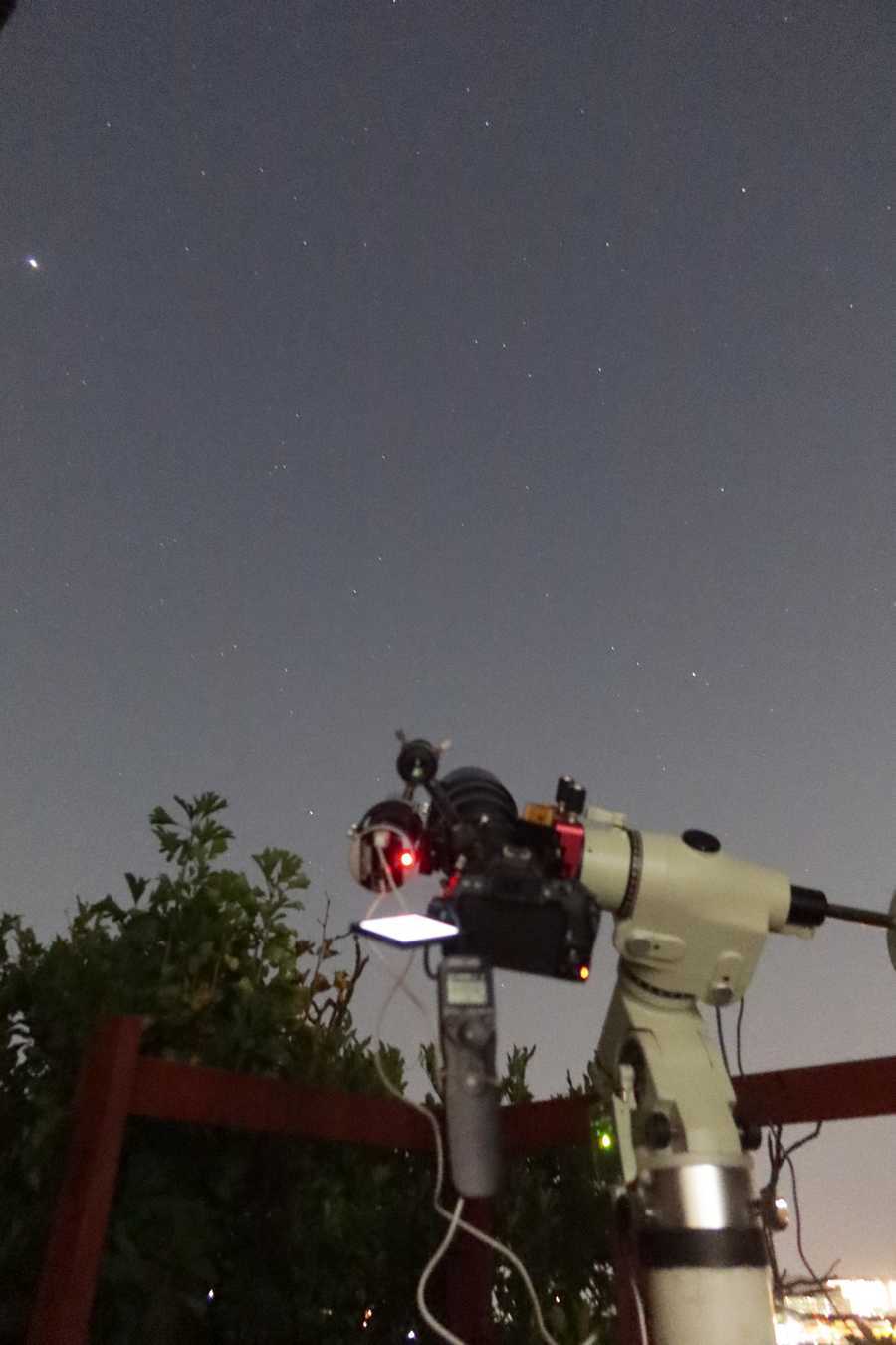 NGC7293を狙う光圀さんとEM姫 2022年10月ラストライト