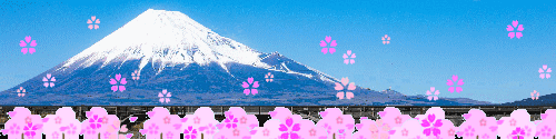 桜と新幹線と富士山フリー素材