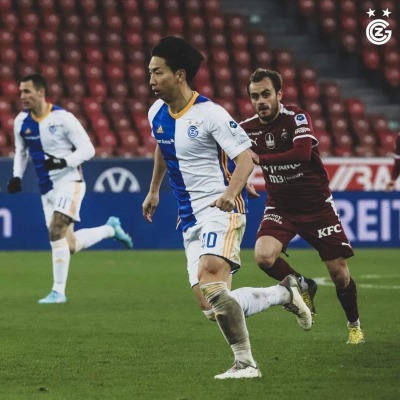 Hayao Kawabe scored his fourth goal for the Grasshoppers Servette with a score of 2-4