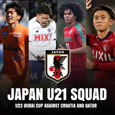 Japan U21 squad for Dubai Cup