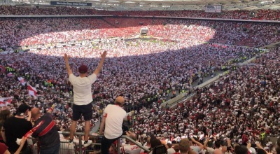 fB Stuttgart - Scenes after the extra-time winner to save them from the relegation playoffs