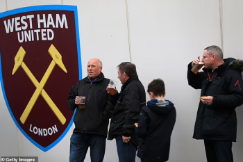 West Ham are slammed by football fans online after selling pints of beer at an EMBARRASSING price of £7