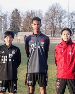 three JFA talents were recently guests in Bayern Munich,Shota Kofie