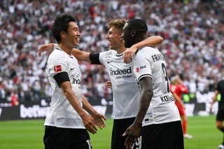 Frankfurt 1-0 RB Leipzig - Daichi Kamada goal