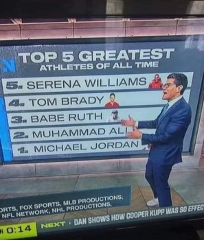 top 5 greatest athletes of all time ESPN
