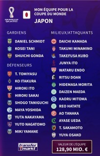 my 26 players to represent Japan in Qatar 2022 3