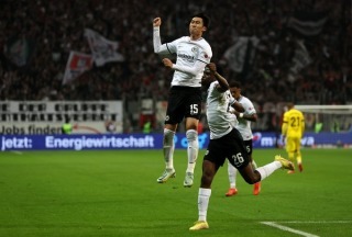 Frankfurt [1] - 1 Dortmund - Daichi Kamada goal