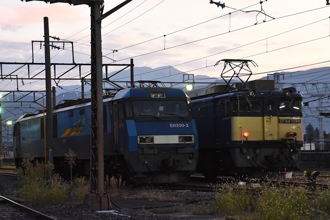 2022年9月17日撮影　南松本にて　篠ノ井線8087ﾚ　EF64-1046号機