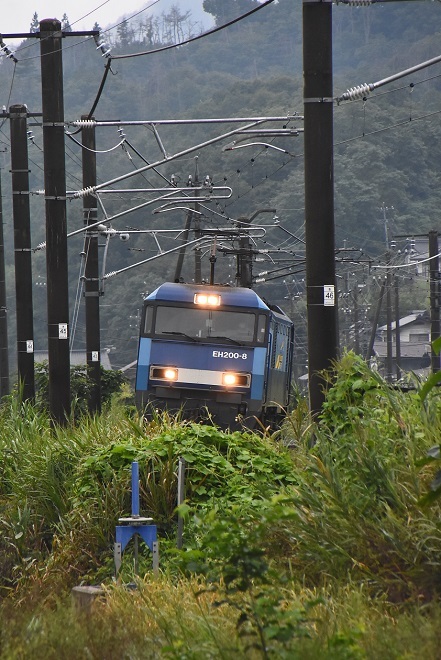 2022年8月28日撮影　篠ノ井線8087ﾚ　EH200-8号機