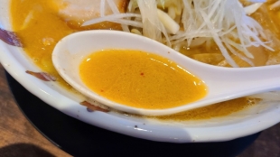 樹よし　鶏白湯味噌　スープ