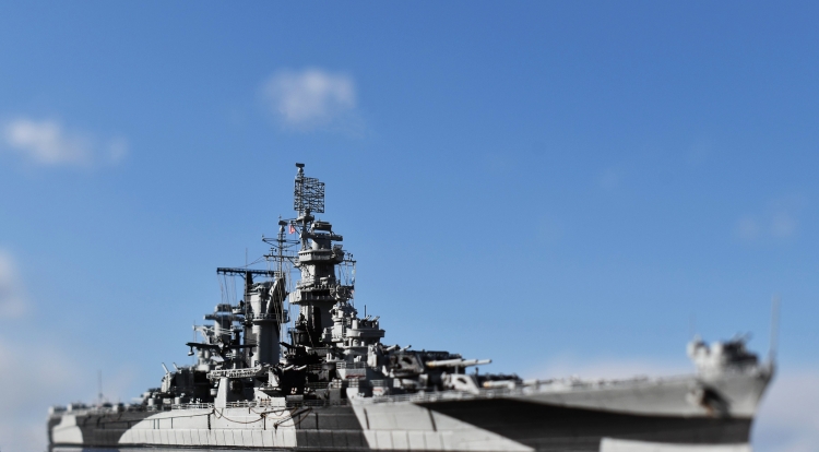 米海軍 大型巡洋艦『アラスカ』（USS CB-1 1944年11月～12月頃）DSC_0124 (2)-25野外撮影◆模型製作工房 聖蹟