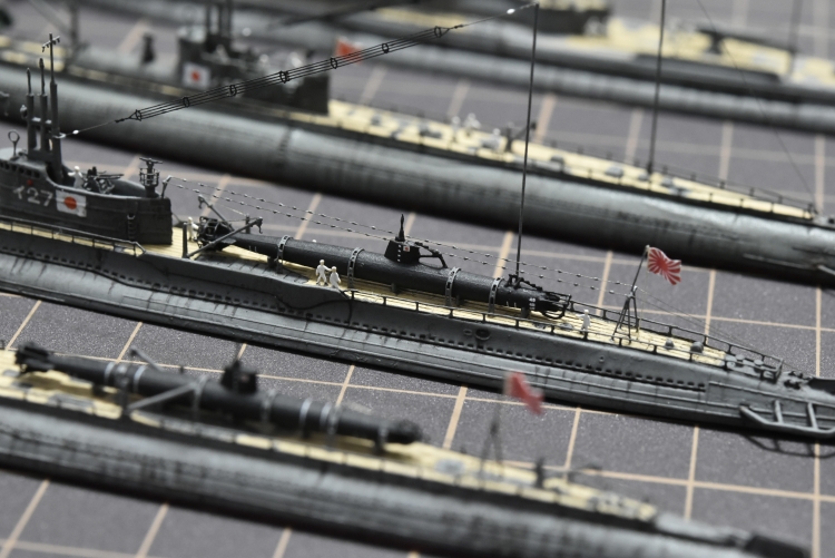 日本海軍 伊号潜水艦 4隻 完成 【伊-16，伊-27、伊-58（前期型）伊-400】 甲標的DSC_E0159◆模型製作工房 聖蹟