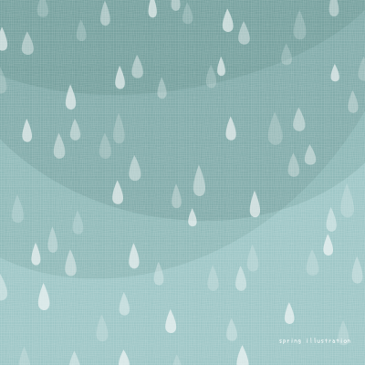 【梅雨空】空のイラストましかく壁紙・背景