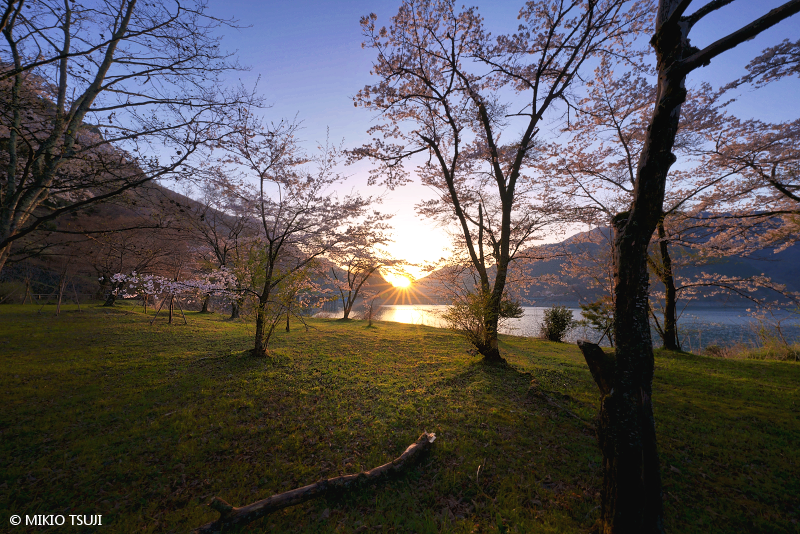 絶景探しの旅 - 絶景写真No.2015 湖畔の朝 （奥多摩湖/東京都 奥多摩町）